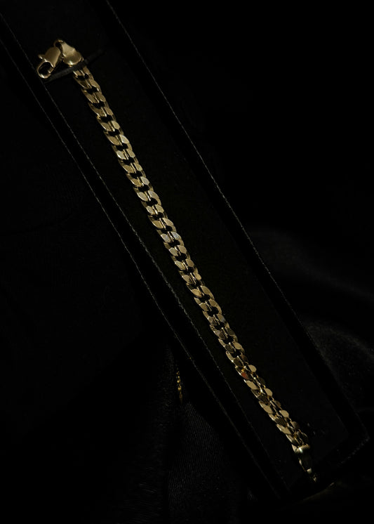 14K Gold Vermeil Curb Link Bracelet – Premium 8-Micron Over Solid 925 Silver