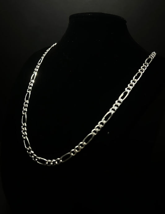 Classic Figaro Chain – Premium Solid 925 Sterling Silver Necklace